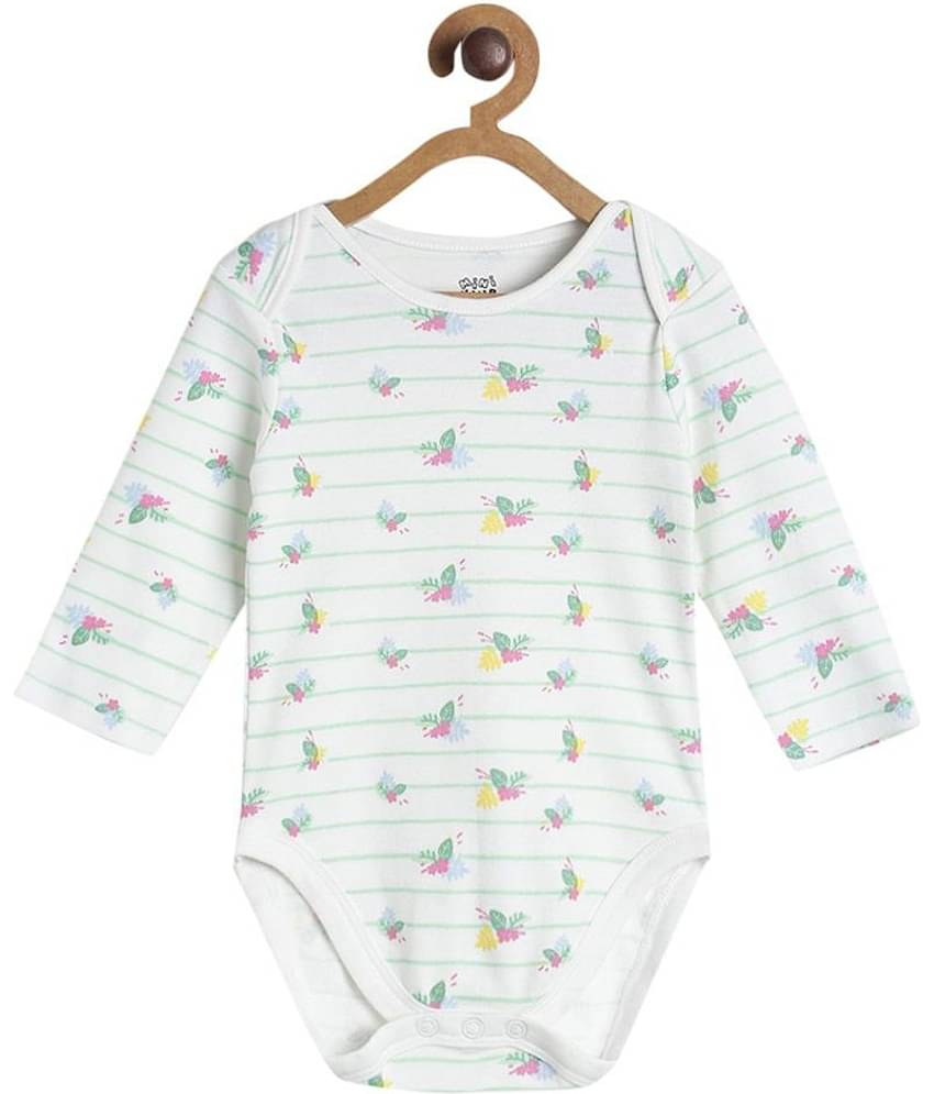 MINI KLUB Pack of 3 Baby Girls 100% Cotton Bodysuit ( Multi Color )