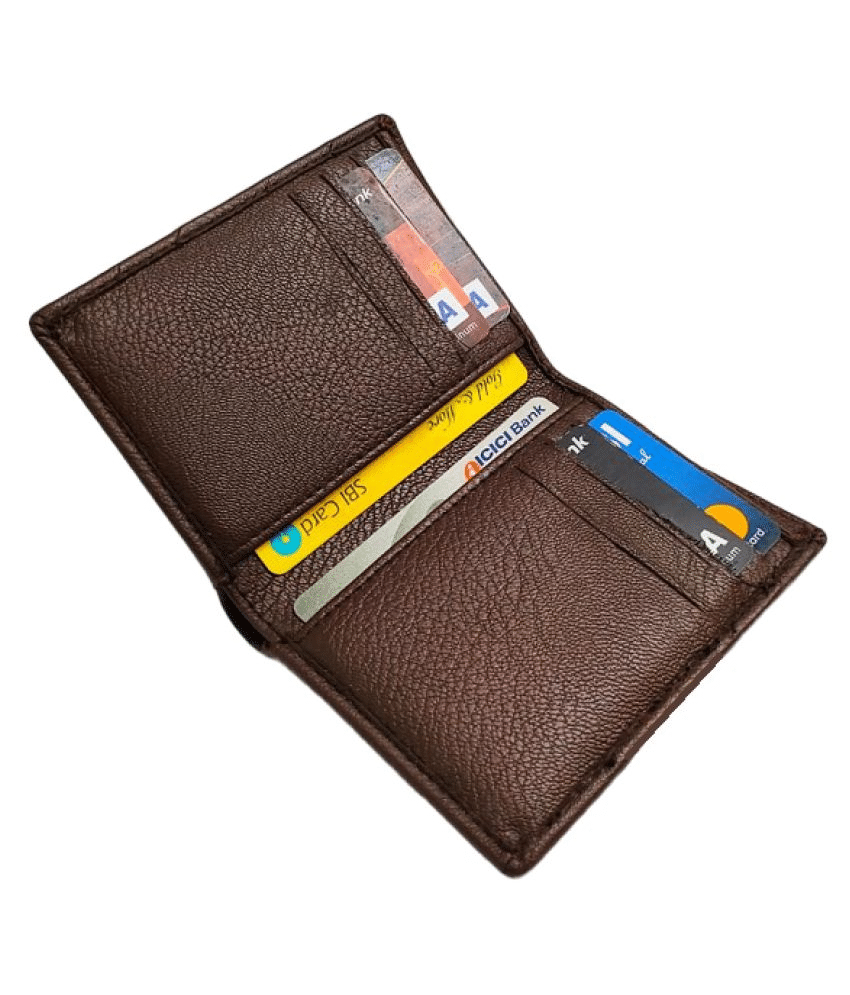     			RAGE GAZE - Brown PU Men's Short Wallet ( Pack of 1 )