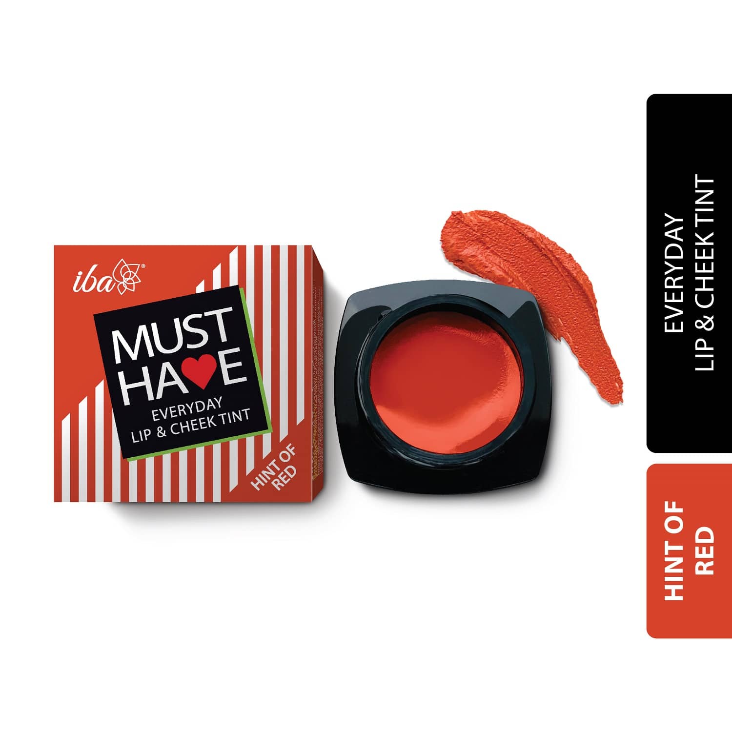 Iba Must Have Everyday Lip & Cheek Tint Hint of Red 8g , Natural, Vegan & Cruelty-Free (Pack of 1)