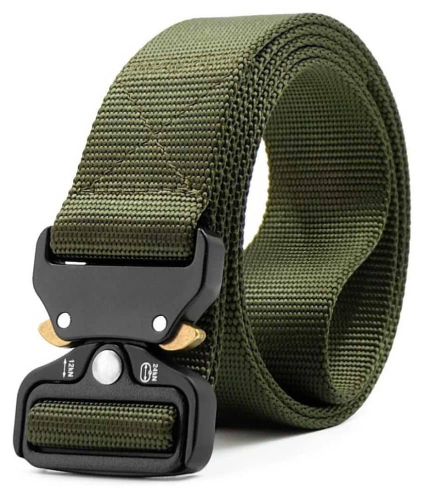 Loopa Green Nylon Casual Belt Pack of 1