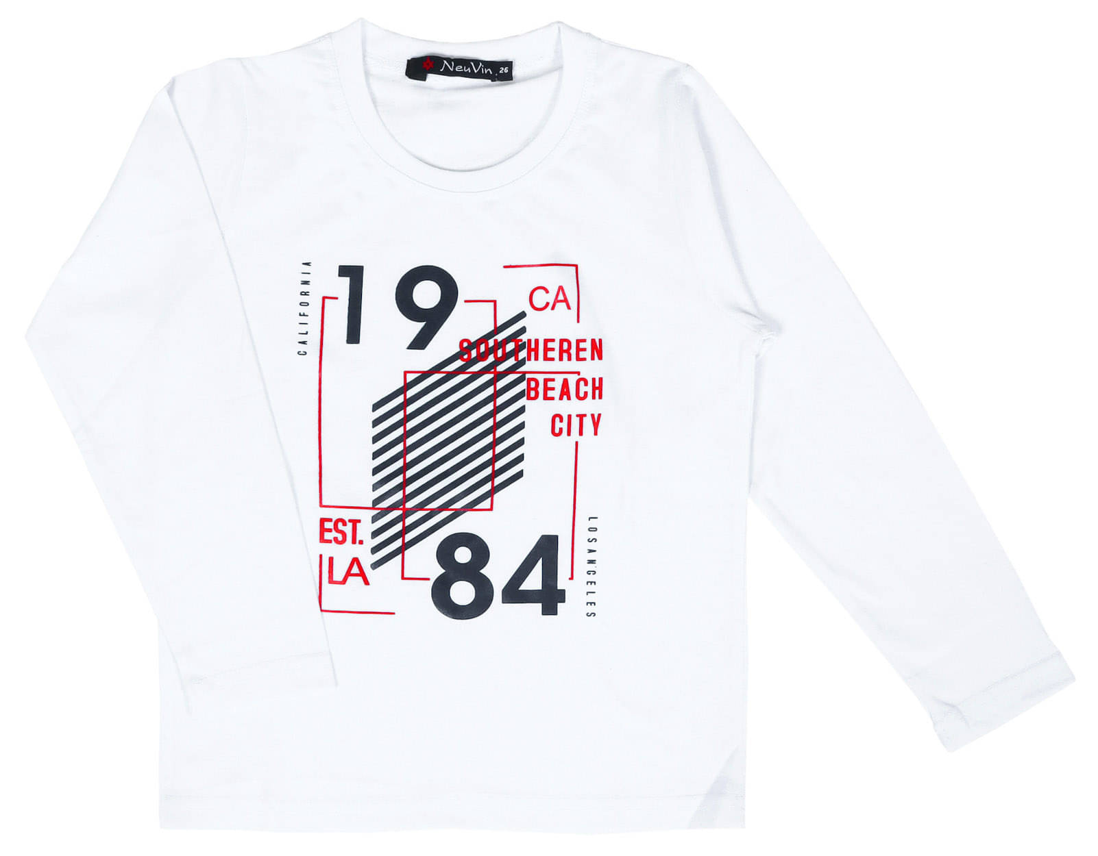     			NEUVIN Pack of 3 Boys Cotton Blend T-Shirt ( White )