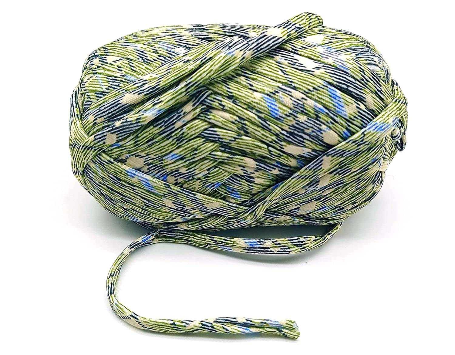     			PRANSUNITA T-Shirt Yarn Carpet, Knitting Yarn for Hand DIY Bag Blanket Cushion Crocheting Projects TSH New 100 GMS (Mehndi Linning)
