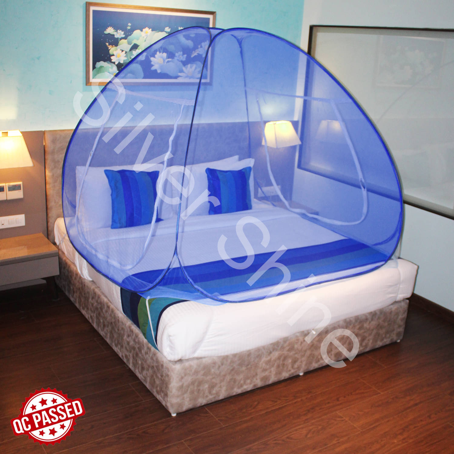     			Paola King Multi Plain Mosquito Net, Machardani