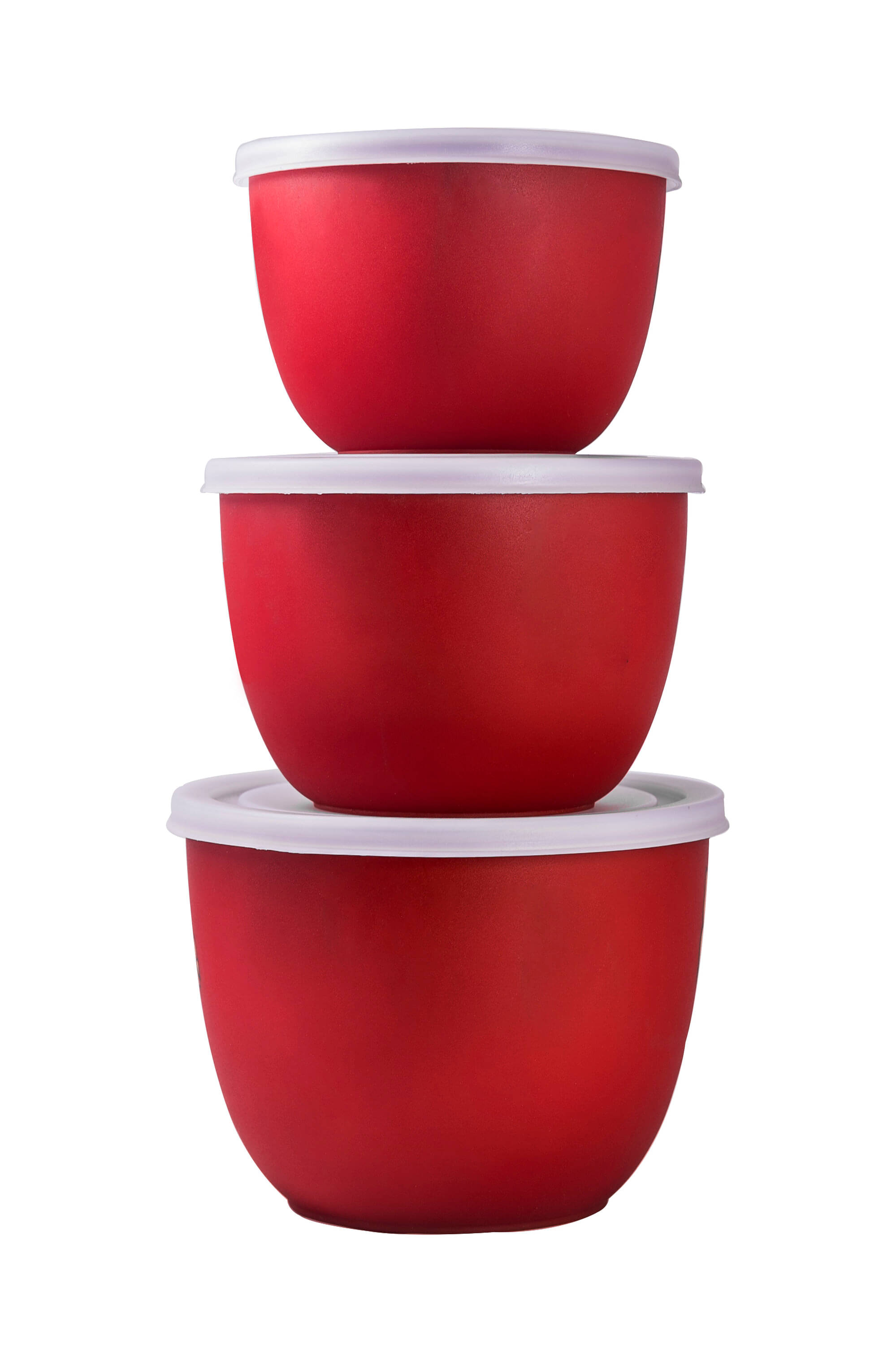     			BOWLMAN Steel Food Container Set of 3 3000 mL