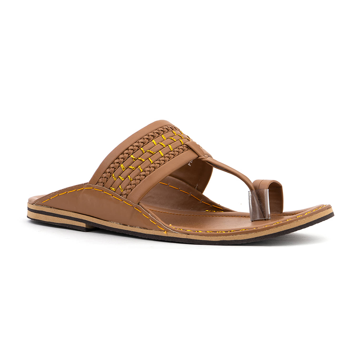     			KHADIM Brown Flip Flops