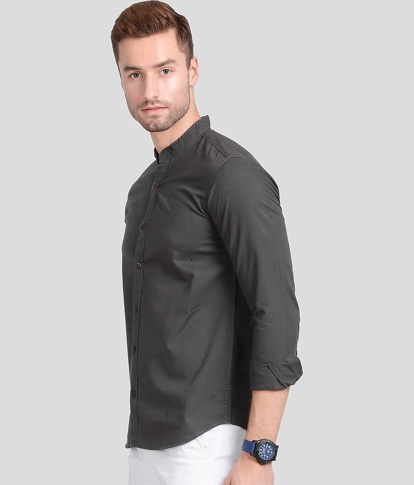 Paul Street Cotton Blend Grey Shirt Single