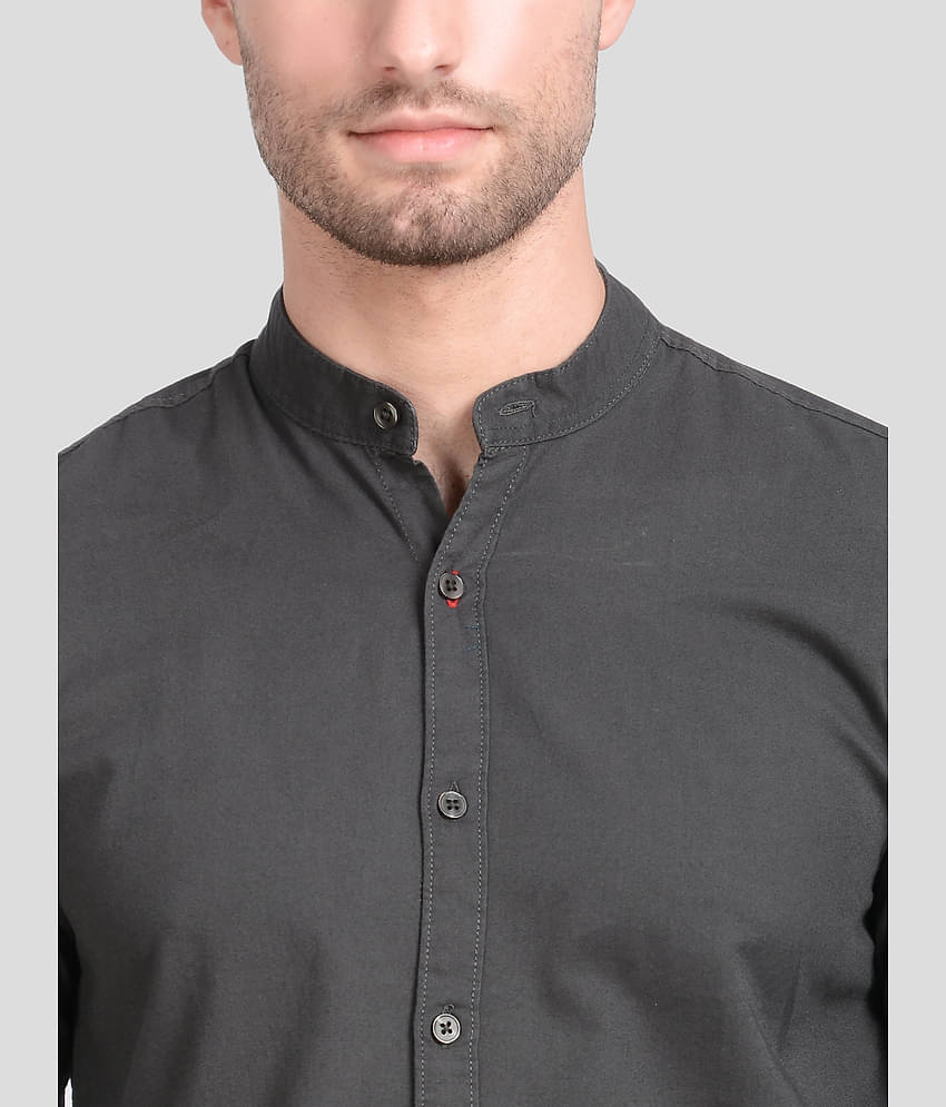 Paul Street Cotton Blend Grey Shirt Single