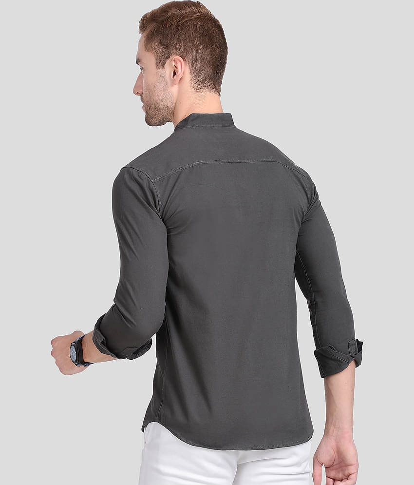 Paul Street Cotton Blend Grey Shirt Single