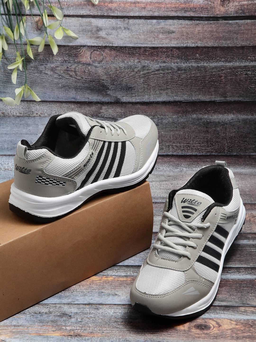     			ASIAN WONDER-13 Black Men's Sports Running Shoes