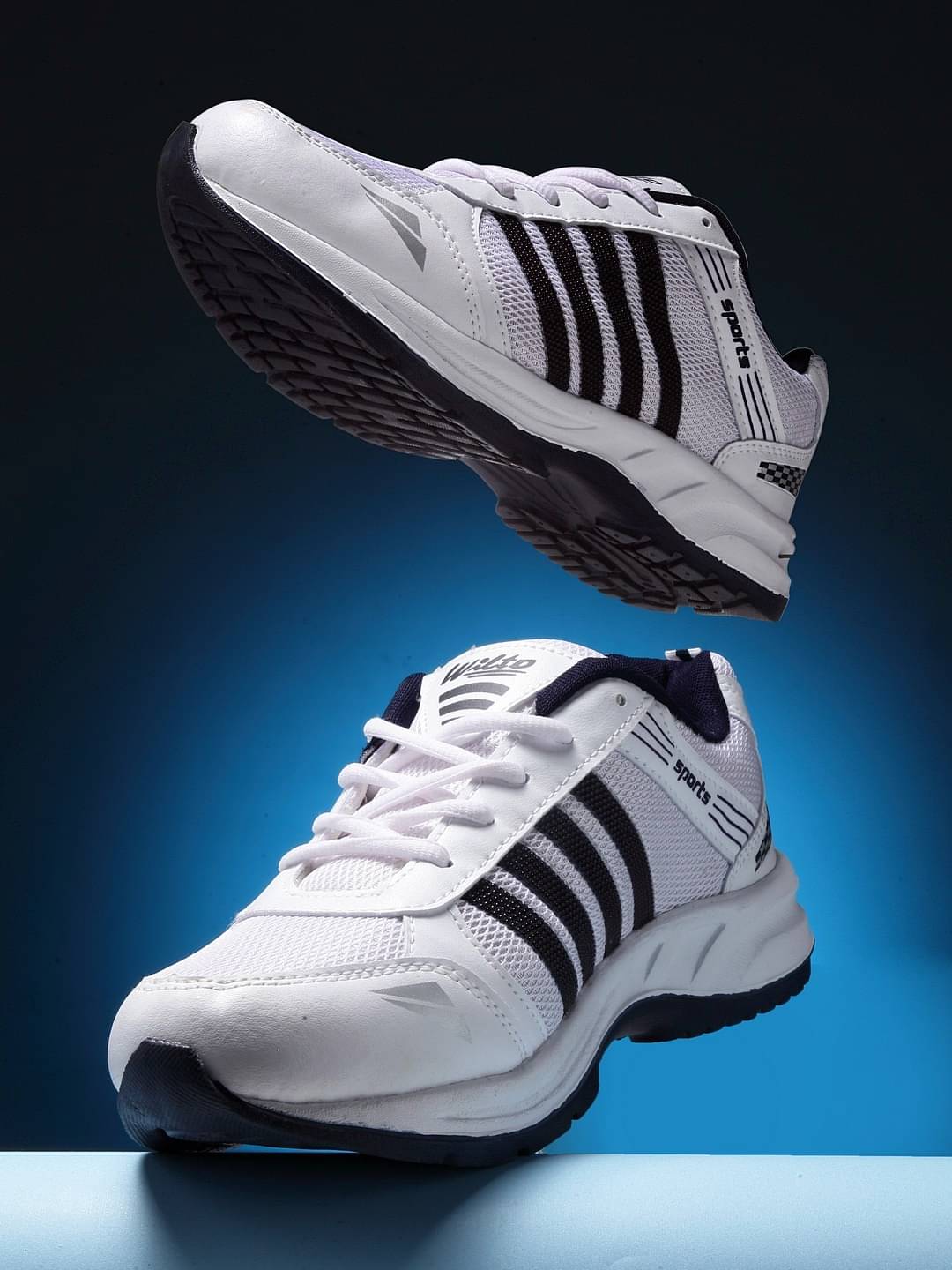 ASIAN WONDER-13 White Men's Sports Running Shoes ASIAN WONDER-13 White Men's Sports Running Shoes