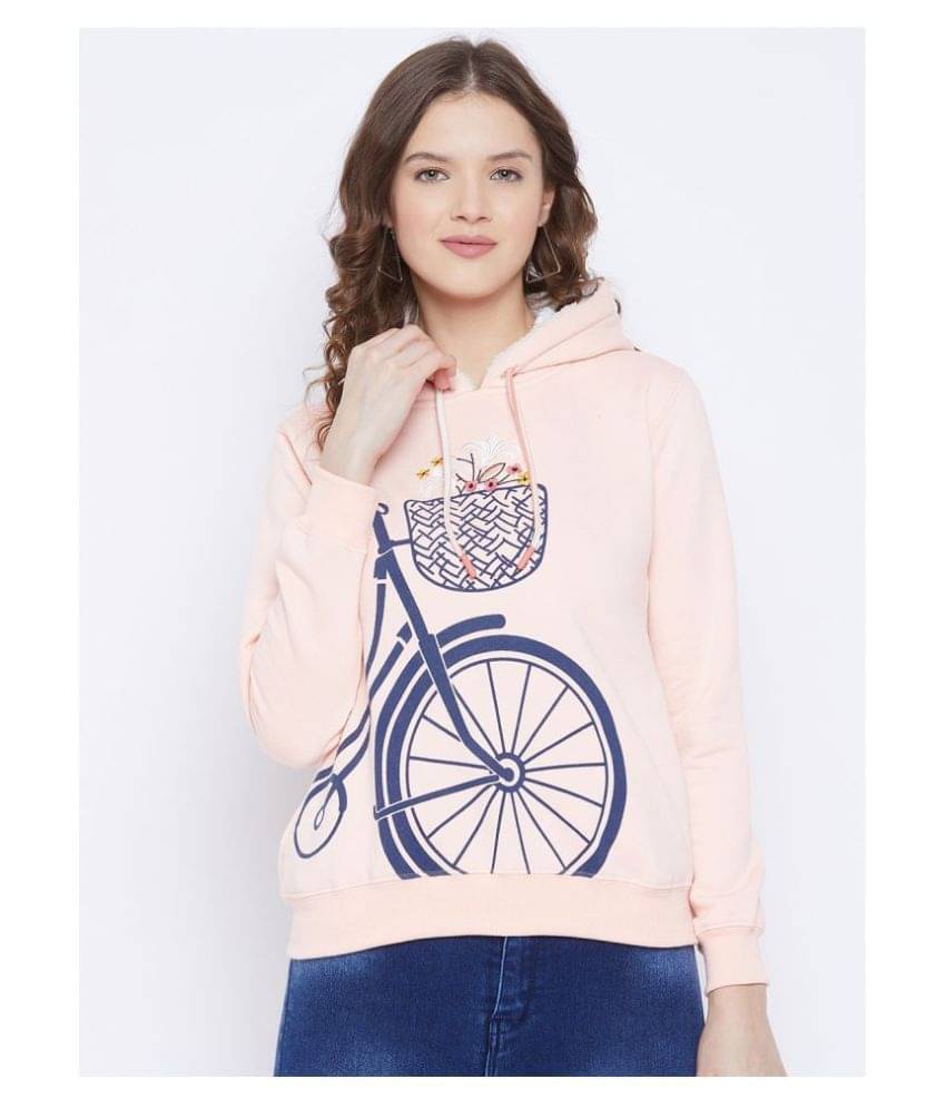     			First Krush Fleece Peach Hooded Sweatshirt