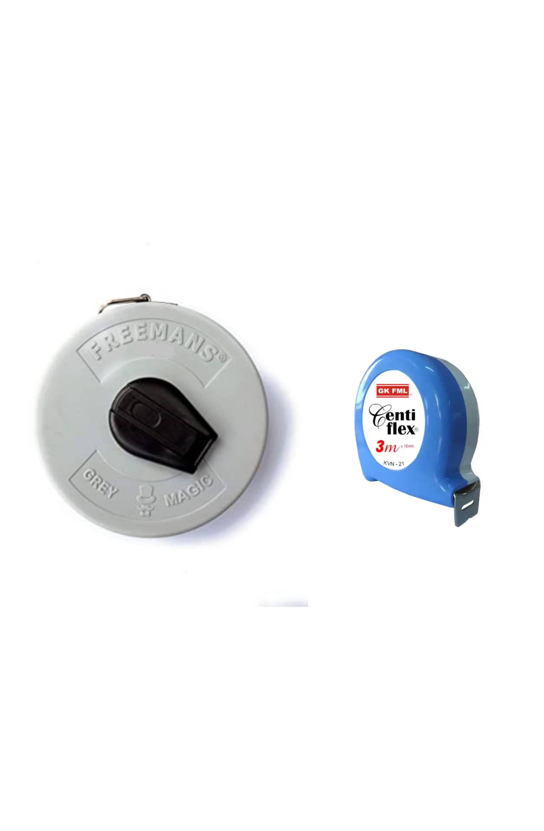 Freemans Grey Magic 7.5 Mtr Measuring Tape/ Centi Flex 3 Mtr Measuring Tape Freemans Grey Magic 7.5 Mtr Measuring Tape/ Centi Flex 3 Mtr Measuring Tape