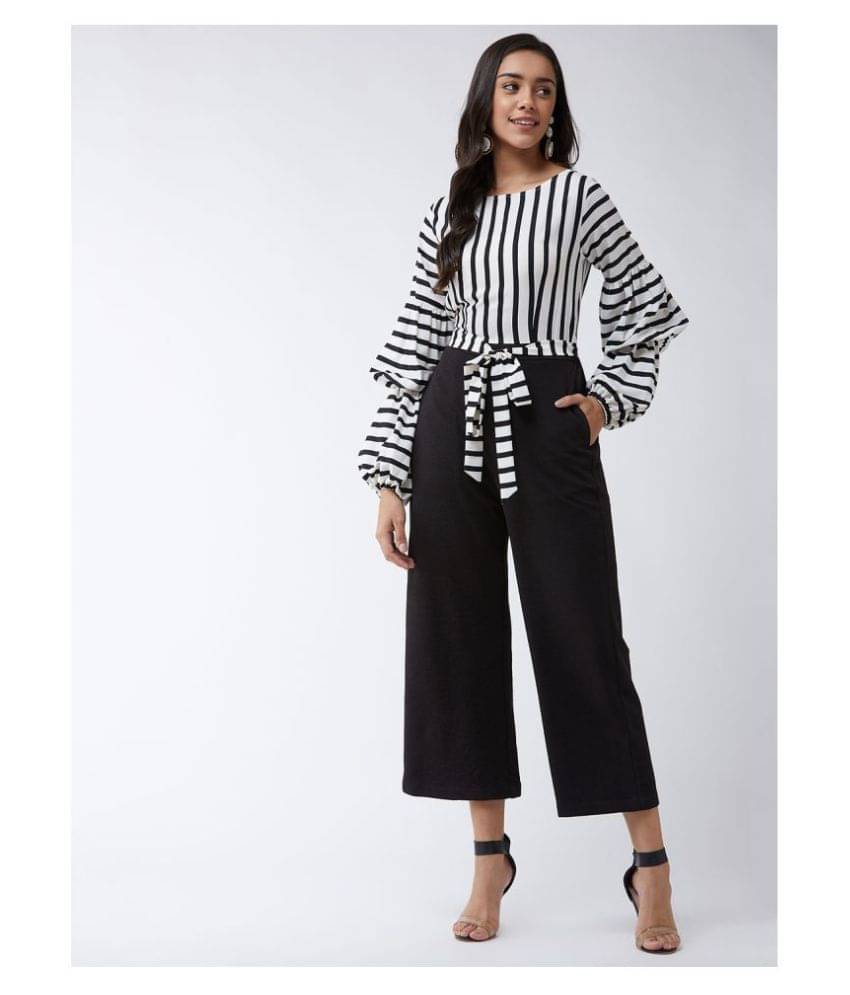     			Zima Leto Black Polyester Jumpsuit - Single