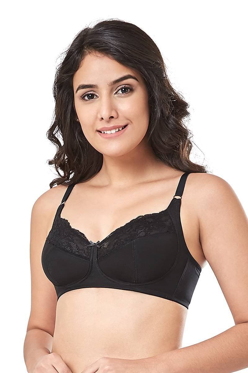     			Everyde by Amante Polyamide Non Padded Women's Everyday Bra ( Black )