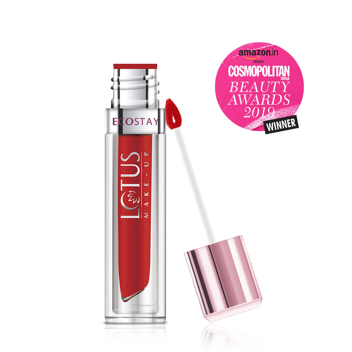     			Lotus Make,Up Ecostay Matte Lip Lacquer , Scarlet Red EL08 .4g