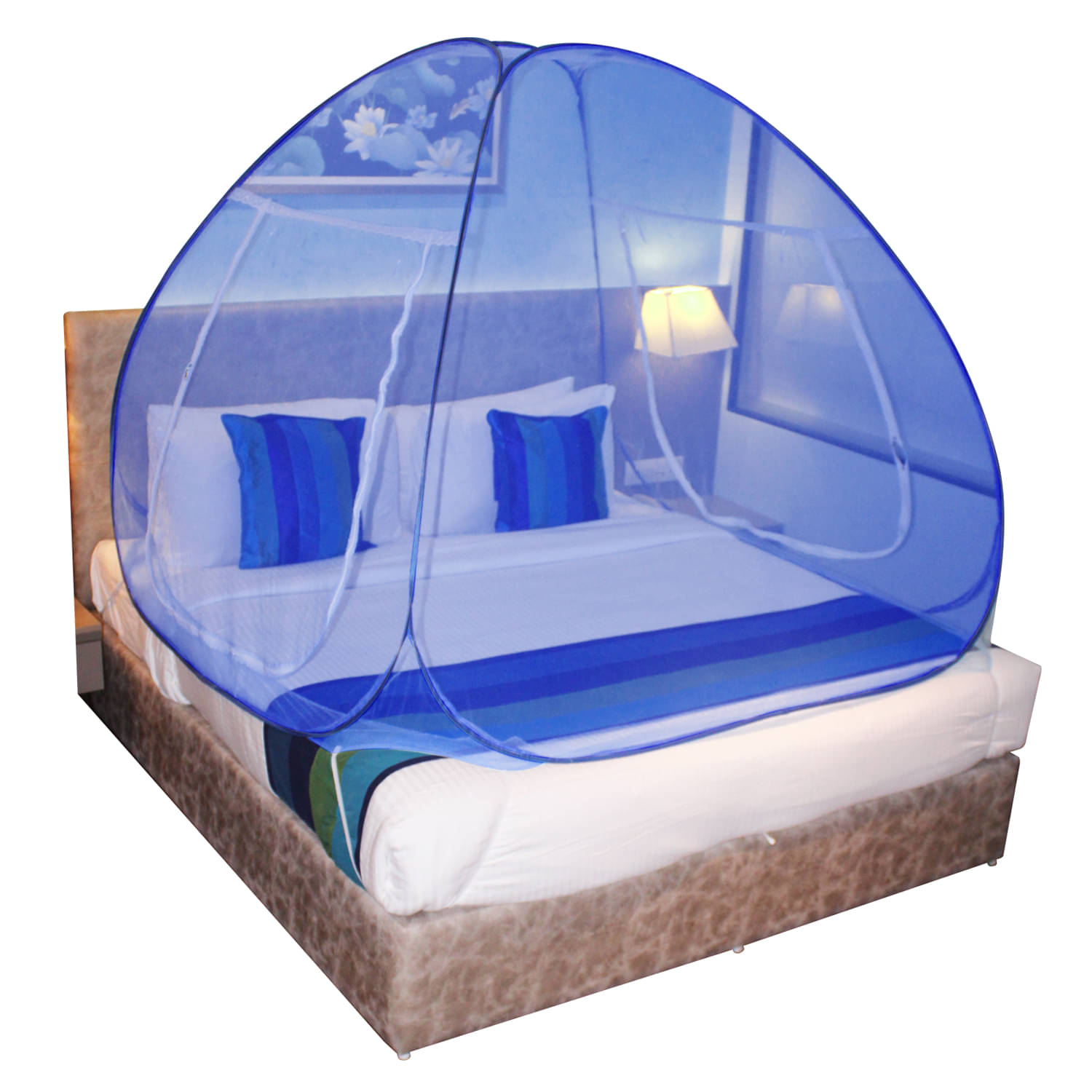    			Paola King Multi Plain Mosquito Net, Machardani