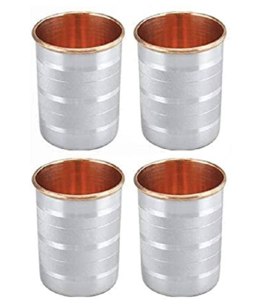     			Raghav Tableware Steel Copper 300 ml Glasses
