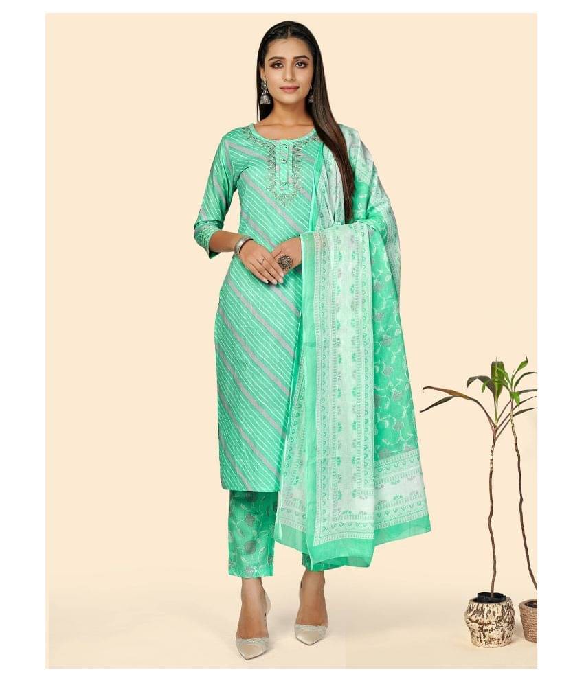 Vbuyz Cotton Kurti With Pants - Stitched Suit Single     			Vbuyz Cotton Kurti With Pants - Stitched Suit Single