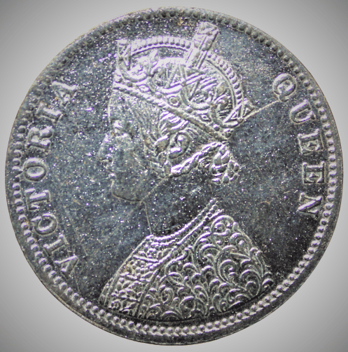     			1 Rupee (1876) Victoria Queen -  india Silverplated fancy Coin - Only for Collection purpose not for resale