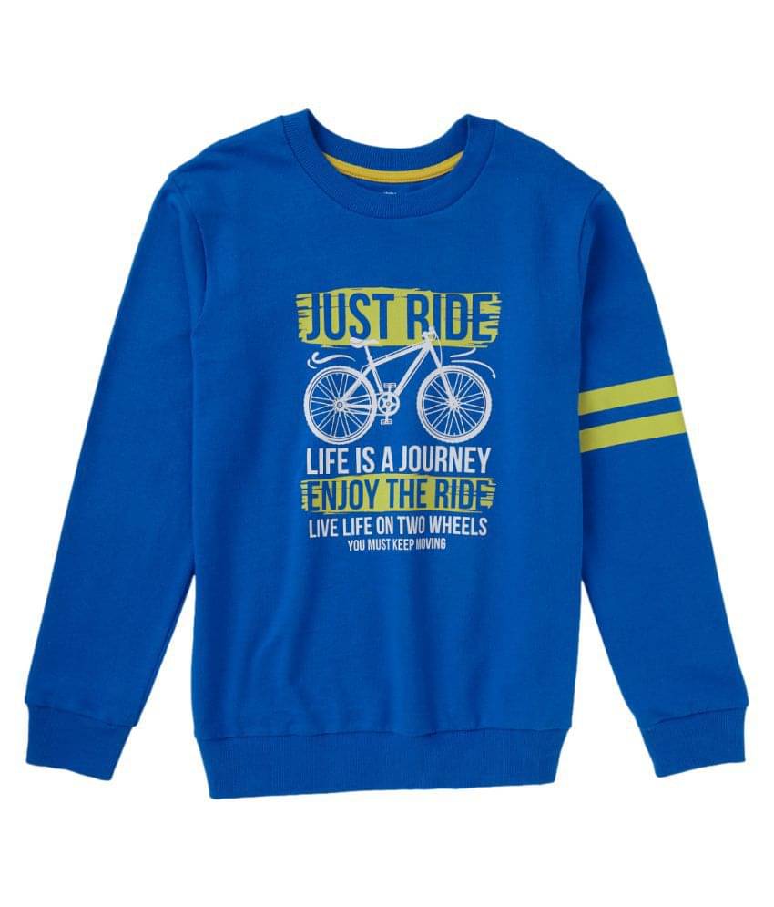     			Cub Mcpaws Pack of 1 Boys Cotton Sweatshirt ( Blue )