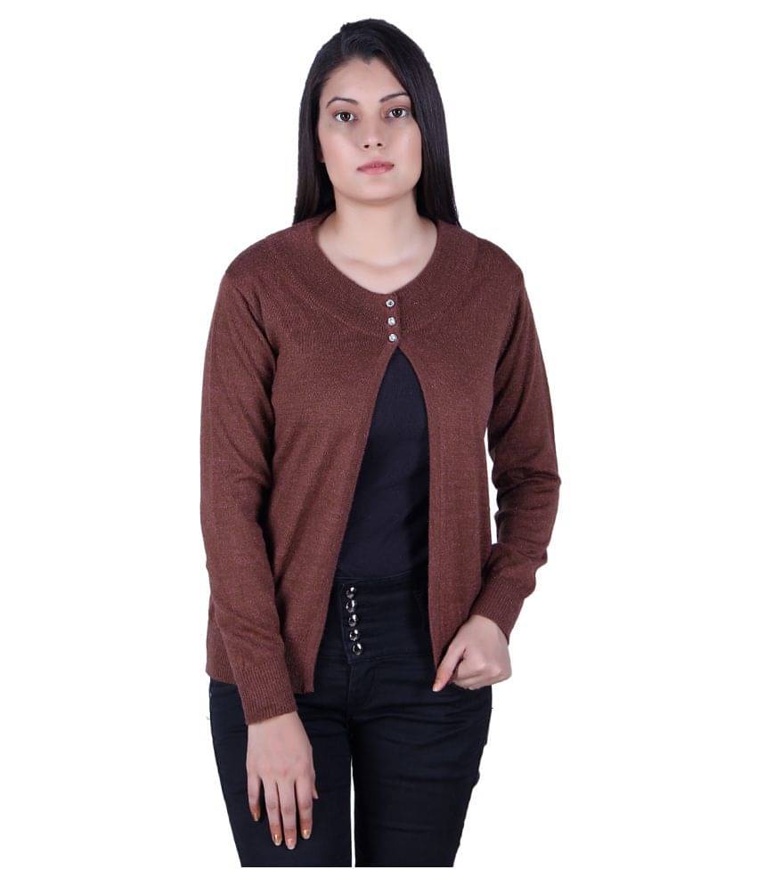 Ogarti Acrylic Shrugs - Brown Single     			Ogarti Acrylic Shrugs - Brown Single