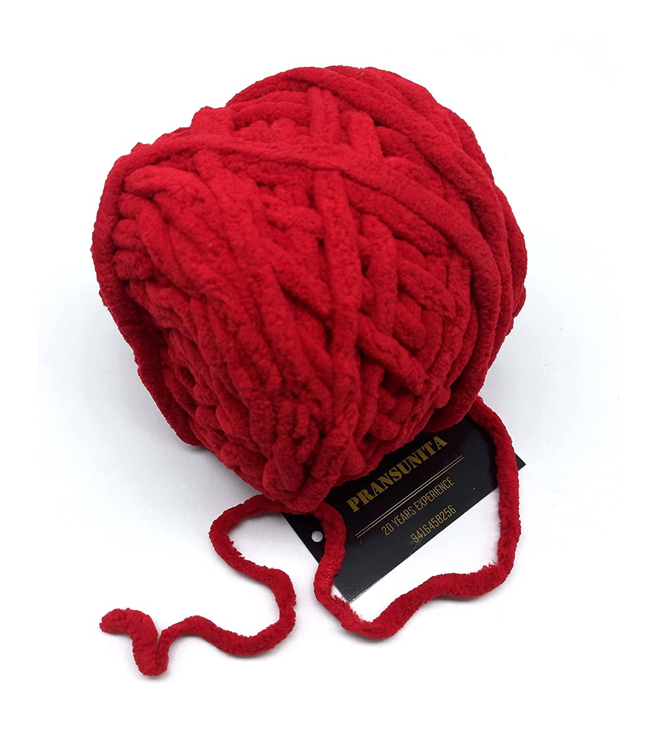 PRANSUNITA Super Thick Fluffy Jumbo Polyester Baby Blanket Chenille Yarn for Knitting, Crochet & Home Decor Projects, Afghans, throw pillows, cushions & blankets -100 GMS – 6mm thickness - Stationery | Buy online on ZillyBuy