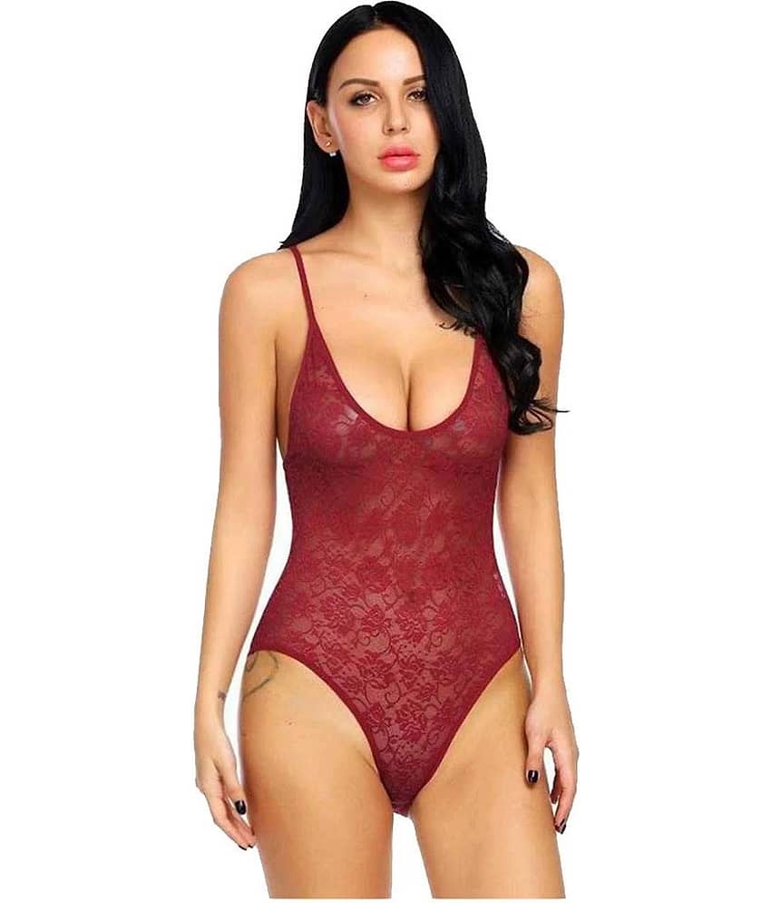 CELOSIA Lace Teddies - Maroon Single - Nightwear & Loungewear | Buy online on ZillyBuy