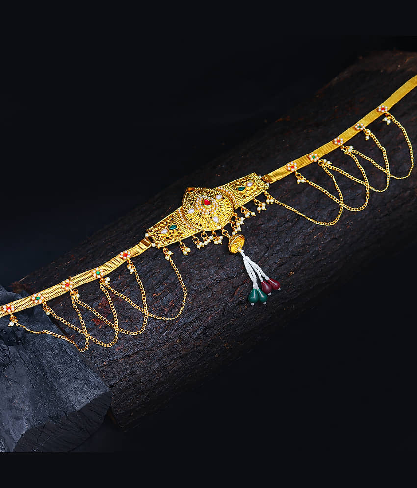 Sukkhi Alluring Pearl Gold Plated Kamarband For Women - Jewellery Sets | Buy online on ZillyBuy