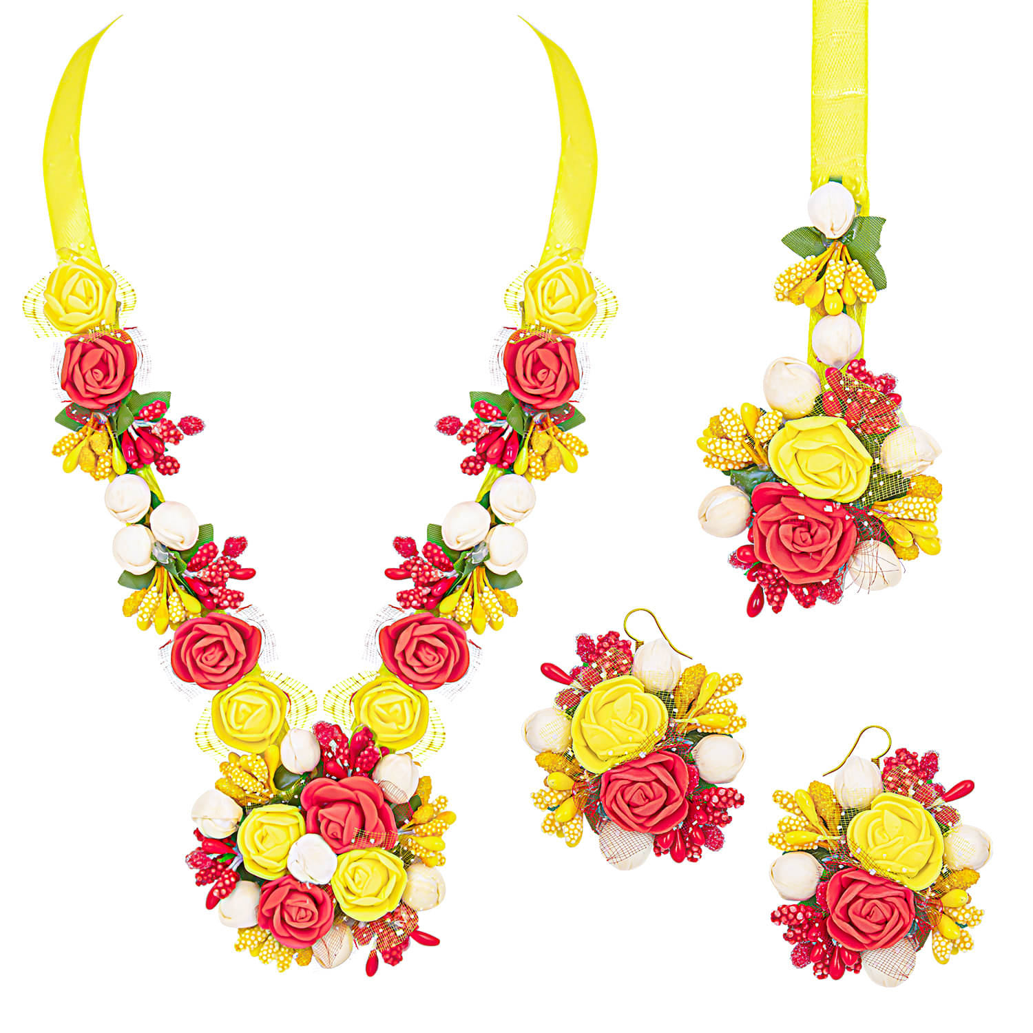     			Sukkhi Fabric Multi Color Traditional Necklaces Set Long Haram