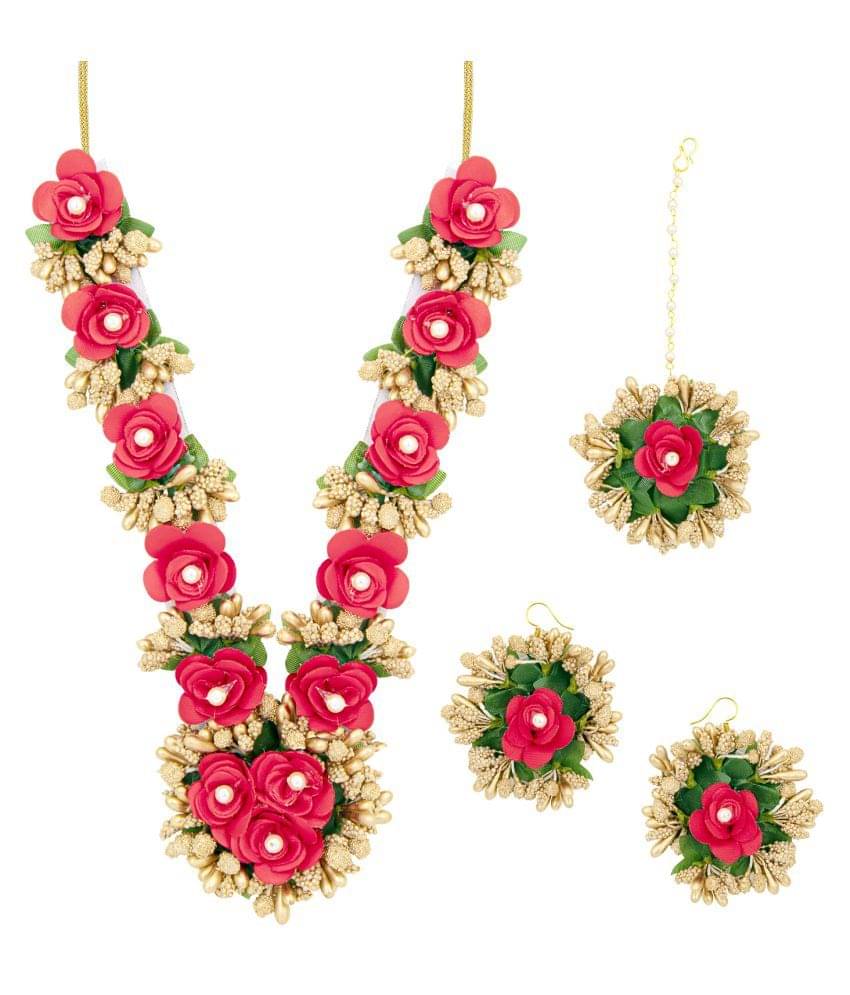     			Sukkhi Fabric Multi Color Traditional Necklaces Set Long Haram