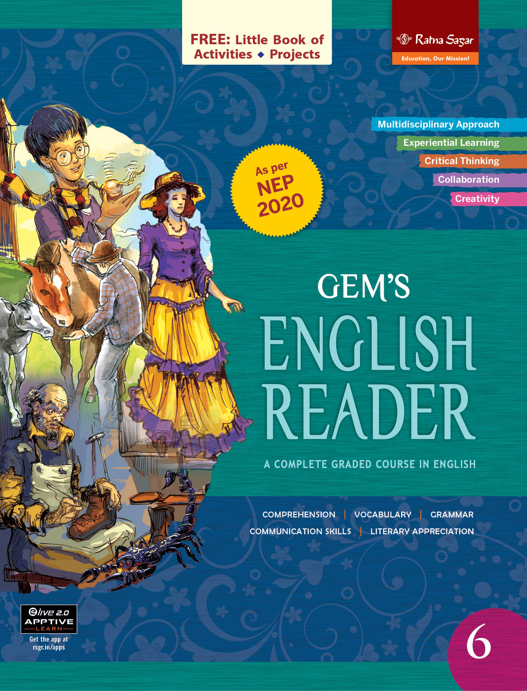     			New Gems English Reader 6