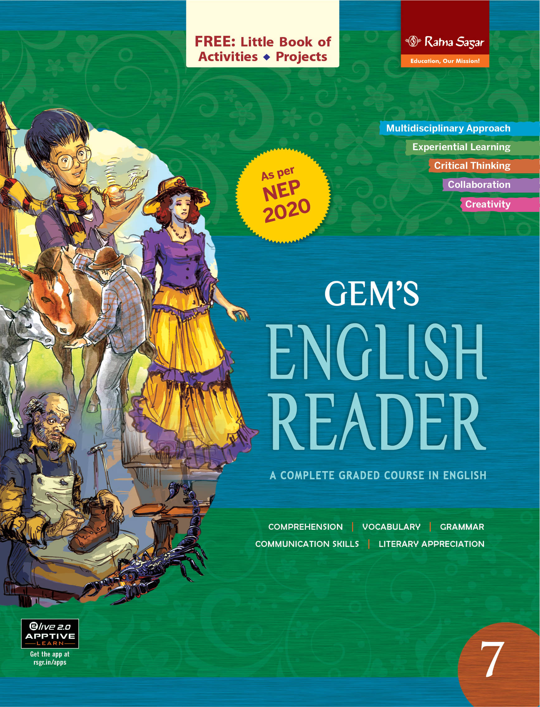     			New Gems English Reader 7