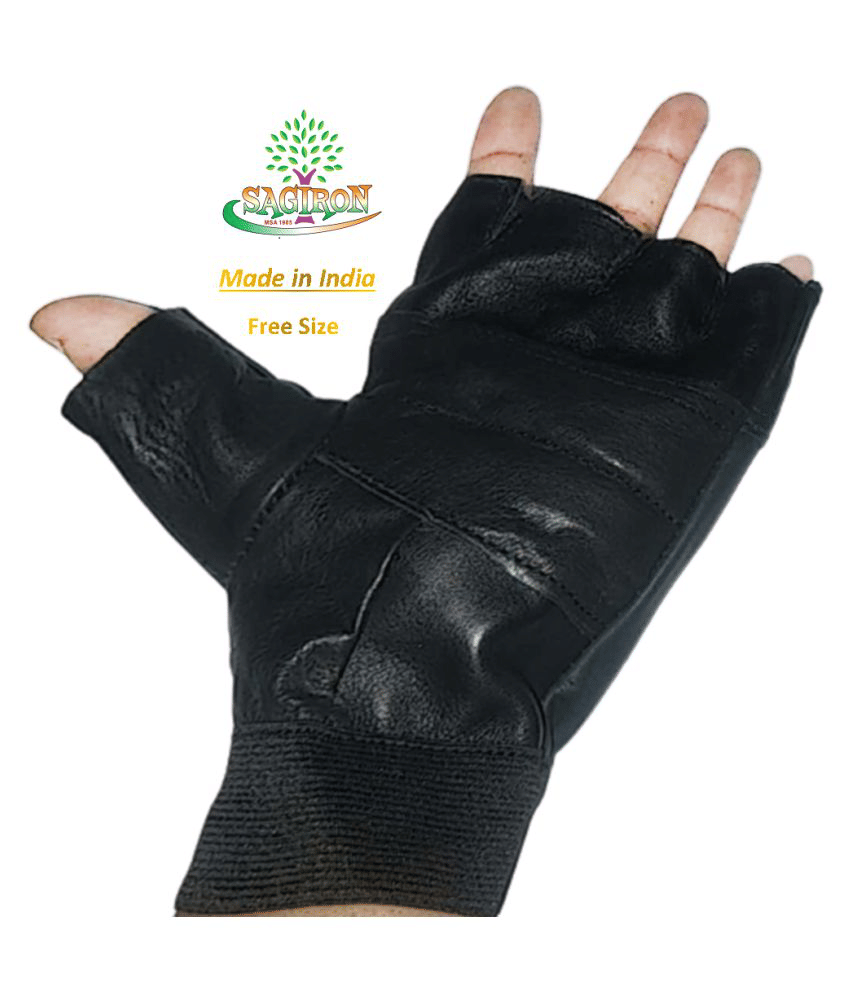SAGIRON Leather Gloves Set of 1 For Men & Boys & Girls & Women & Unisex SAGIRON Leather Gloves Set of 1 For Men & Boys & Girls & Women & Unisex