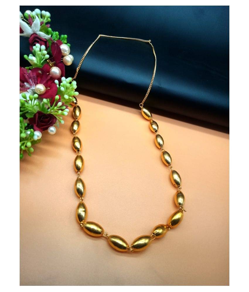     			shankh-kriva Gold Plated Designer Necklace For Women or Girl-100518
