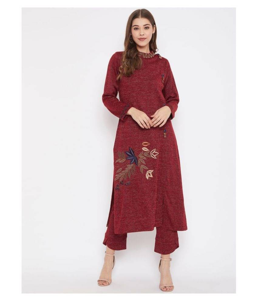 zigo Acrylic Kurti With Palazzo - Stitched Suit Single zigo Acrylic Kurti With Palazzo - Stitched Suit Single