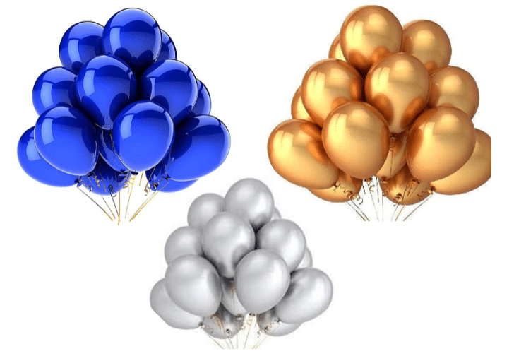     			Blooms Event Amazing Blue ,Golden , Silver   Pack of 51