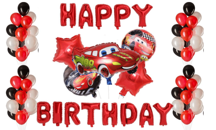     			Blooms Event Car Cartoon  Foil Balloon