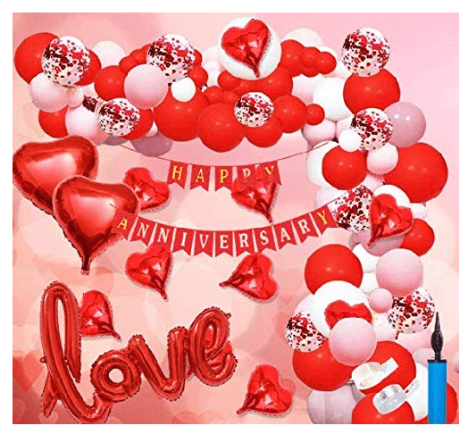     			Blooms Event Red Theme   Happy Anniversary Combo set