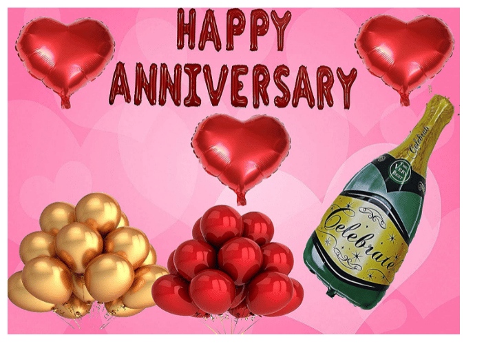     			Blooms Event Red theme   Happy Anniversary Combo Kit