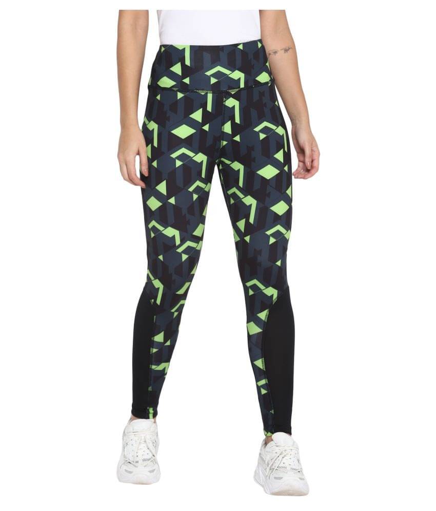     			OFF LIMITS Multi Color Poly Spandex Printed Tights - Single