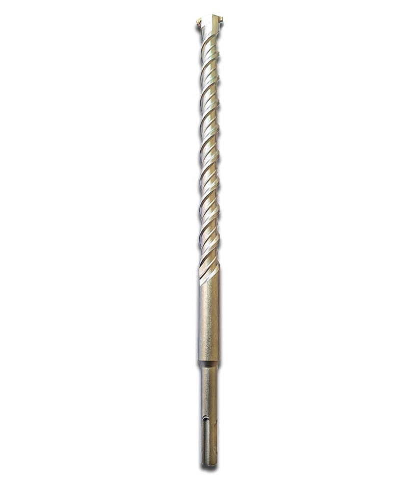 S4 Steel (22 x 310mm) Cross Tip Plus Hammer Drill Bit (Silver)