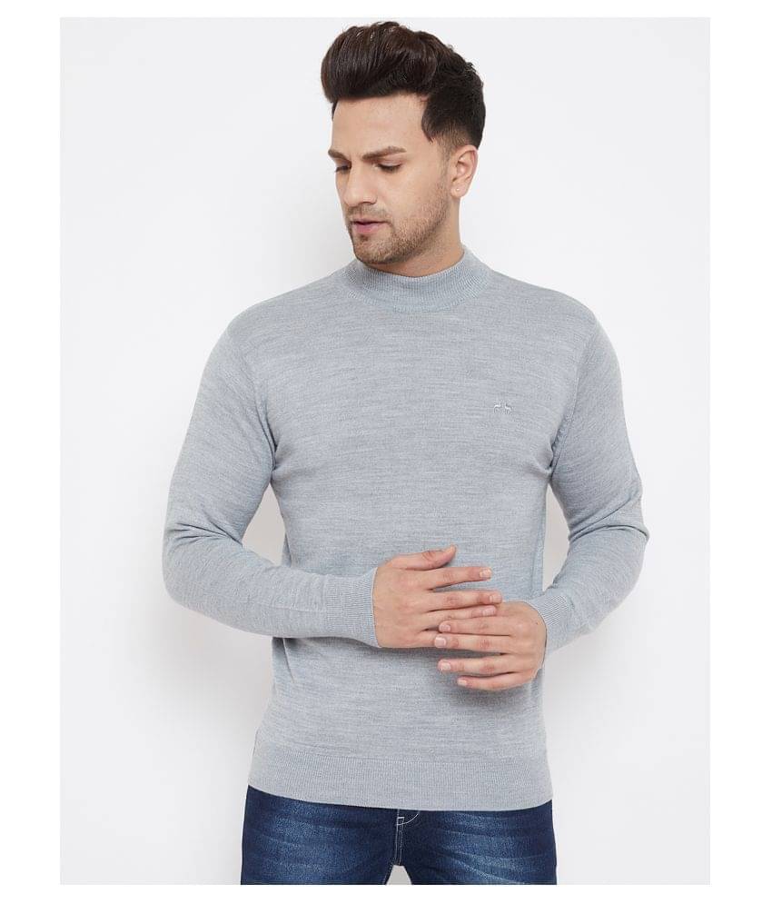98 Degree North Grey Round Neck Sweater Single     			98 Degree North Grey Round Neck Sweater Single