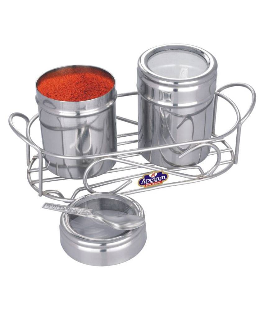 APEIRON MULTI PURPOSE DABBA Steel Spice Container Set of 2 175 mL APEIRON MULTI PURPOSE DABBA Steel Spice Container Set of 2 175 mL