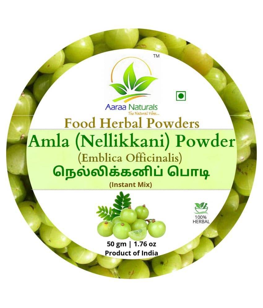 Aaraa Amla (Nellikkani) Powder Instant Mix 50 gm Pack of 4     			Aaraa Amla (Nellikkani) Powder Instant Mix 50 gm Pack of 4