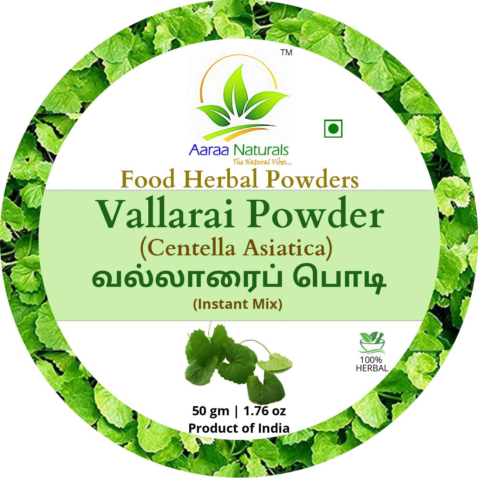     			Aaraa Vallarai Powder Instant Mix 50 gm Pack of 2