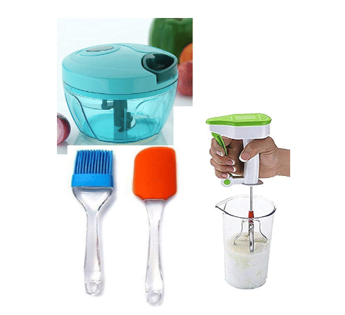     			Blooms Mall 1 Chopper ,1 Power free hand blender ,2pcs silicone spatula
