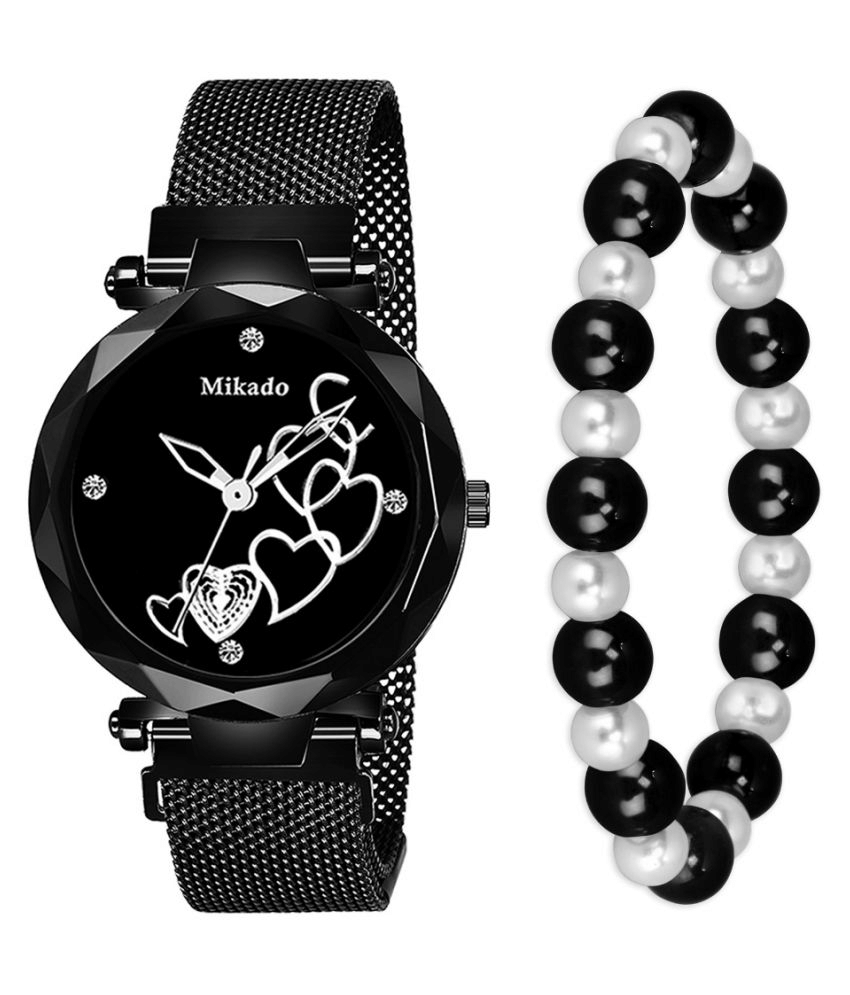 Mikado Leather Round Womens Watch