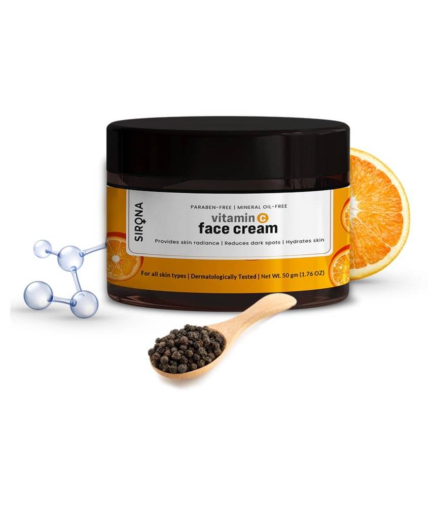     			Sirona Vitamin C Face Cream for Men & Women - 50 gm | Daily Cream for Radiant & Even toned Skin
