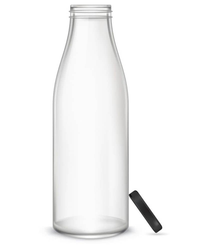 AFAST Stylish Bottle White 1000 mL Glass Water Bottle set of 1