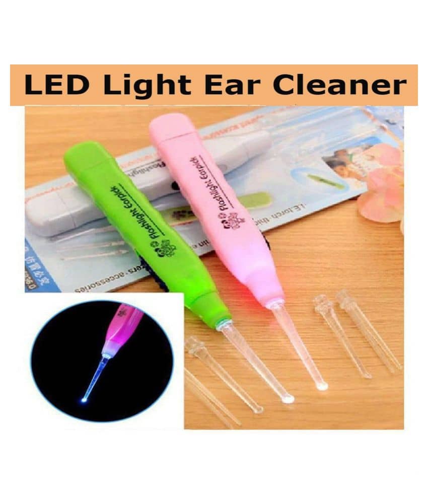 Led Flashlight Earpick for Ear Wax Remover and Cleaner (Color: Assorted) (pack of 1)